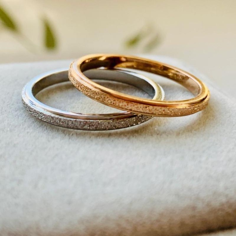 Rose Gold Textured Band